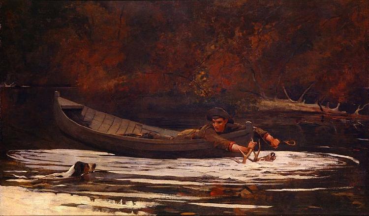 Winslow Homer Hound and Hunter oil painting picture